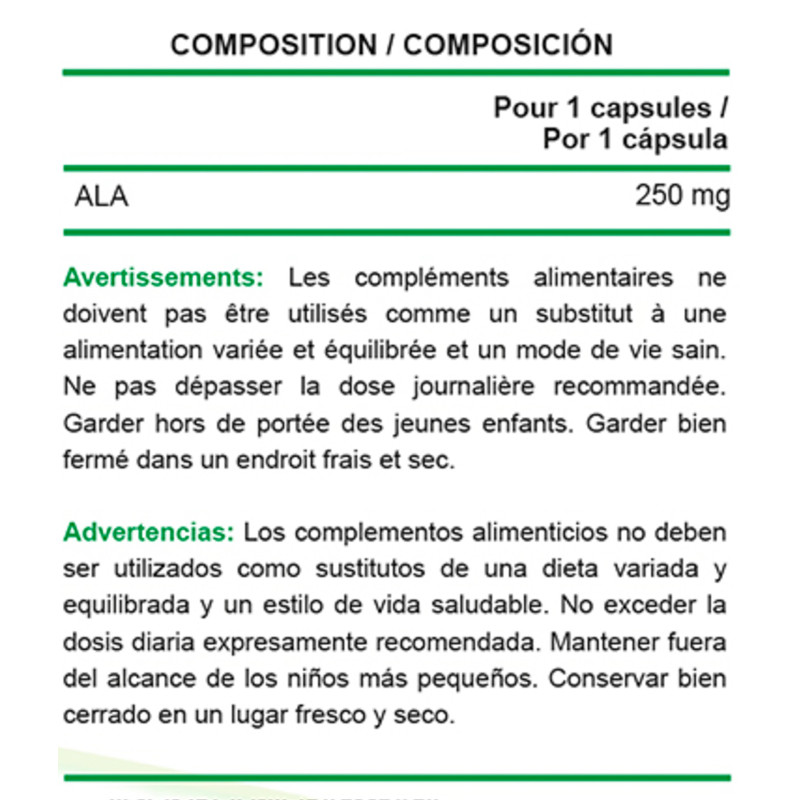 DYNAMIX R-ALA - Ácido Alfa Lipoico 60 caps