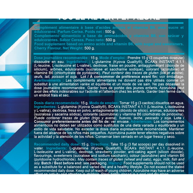 DYNAMIX BCAA + Glutamina 4.1.1 500 gr