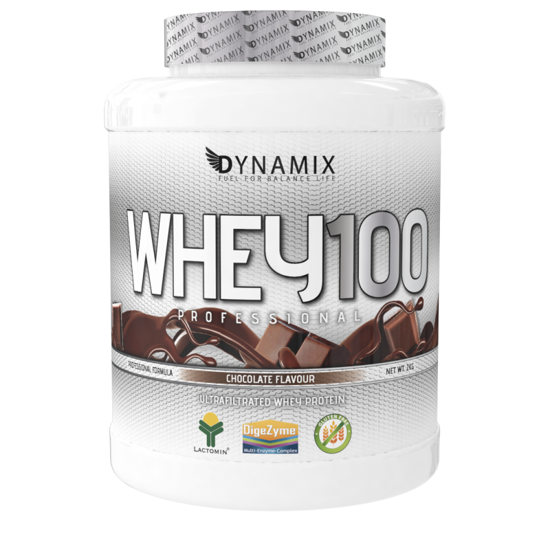 DYNAMIX Whey 100% Professional 2 Kg | Proteína de Suero de Leche con Vitamina B6 y Enzimas Digestivas