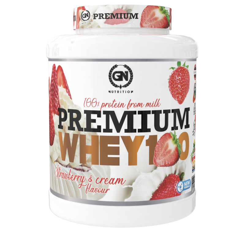 GN Nutrition Premium Whey 100% 2kg | Proteína Con Vitamina B6 y DigeZyme | Ideal para Deportistas