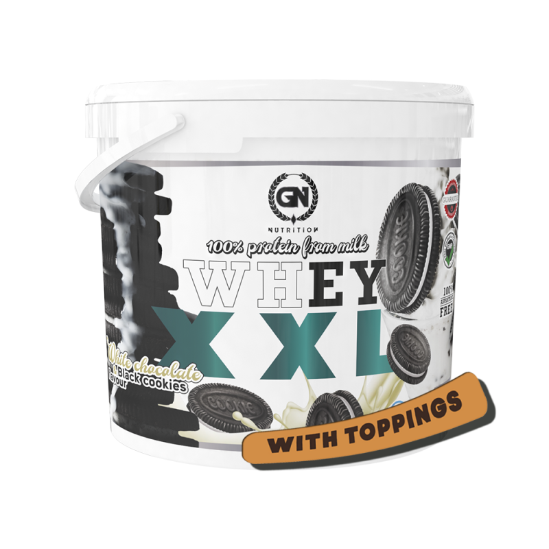 GN Nutrition Premium Whey 100% XXL - 4 kg | Proteína Whey con DigeZyme y Vitamina B6 | Entrenamientos Intensos