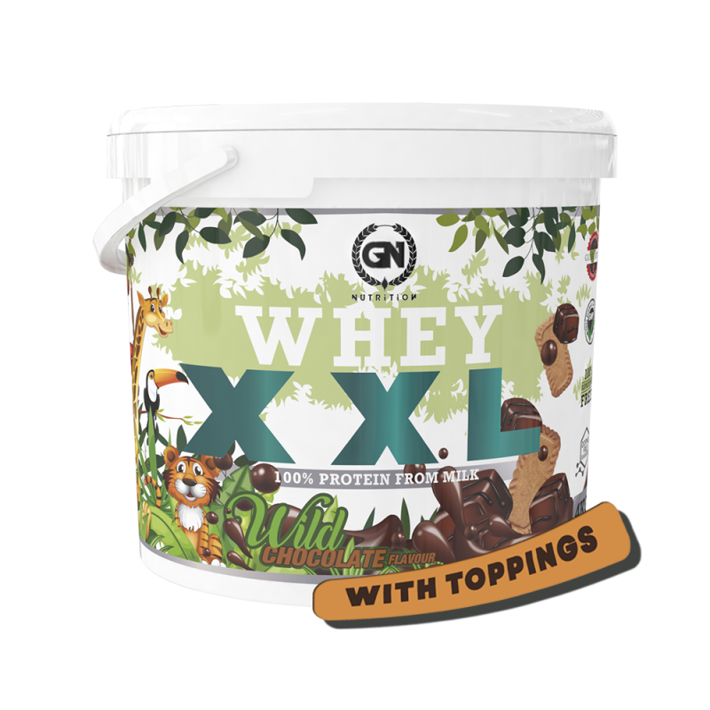 GN Nutrition Premium Whey 100% XXL - 4 kg | Proteína Whey con DigeZyme y Vitamina B6 | Entrenamientos Intensos