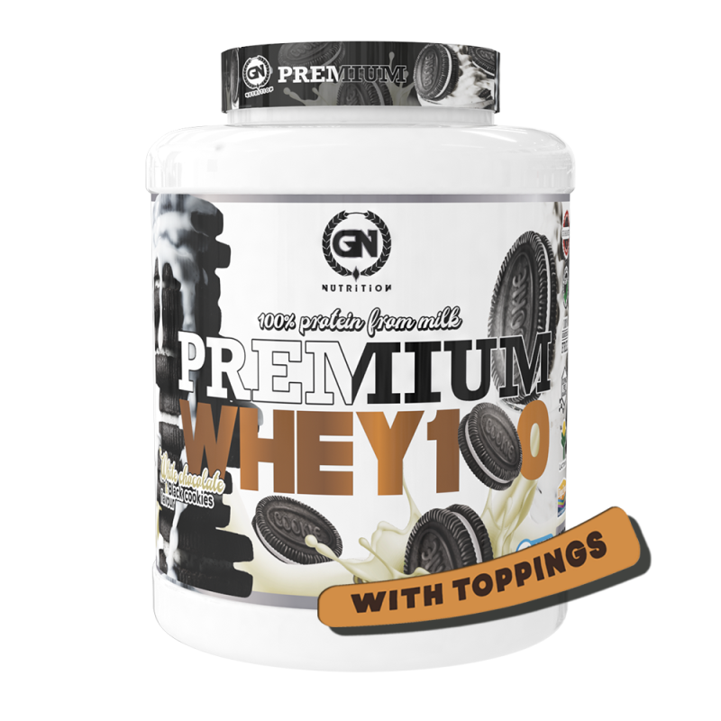GN Nutrition Premium Whey 100% 2kg | Proteína Con Vitamina B6 y DigeZyme | Ideal para Deportistas