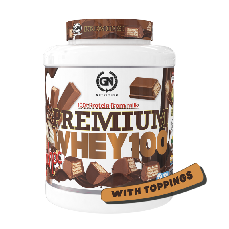 GN Nutrition Premium Whey 100% 2kg | Proteína Con Vitamina B6 y DigeZyme | Ideal para Deportistas