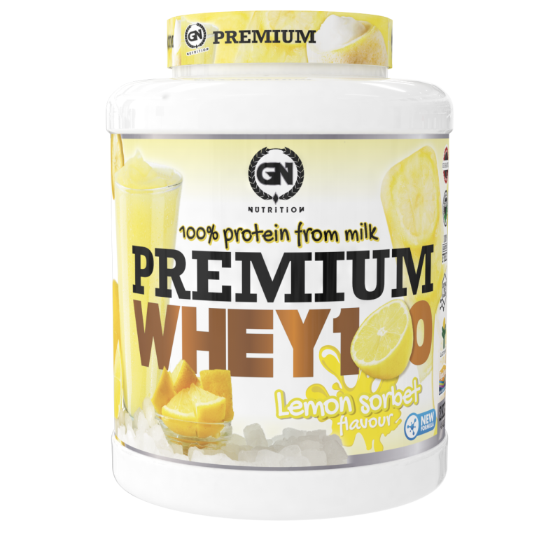 GN Nutrition Premium Whey 100% 2kg | Proteína Con Vitamina B6 y DigeZyme | Ideal para Deportistas