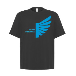 DYNAMIX Camiseta Oversize Manga Corta Negro y Azul