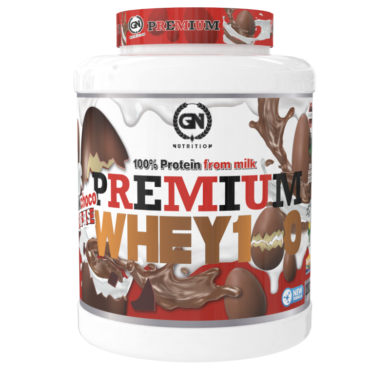 GN Nutrition Premium Whey 100% 2kg | Proteína Con Vitamina B6 y DigeZyme | Ideal para Deportistas