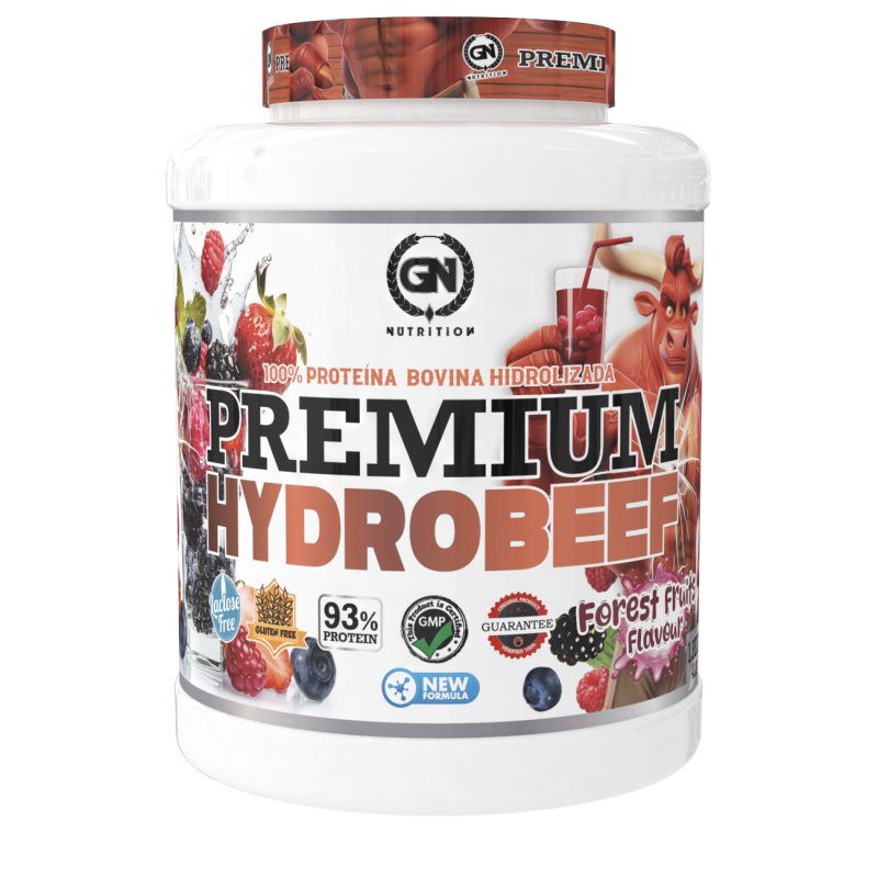 GN NUTRITION HydroBeef Proteína Bovina Hidrolizada | 1,8 kg | Vitamina B6 | Sin Lactosa, Sin Gluten y Baja en Grasas
