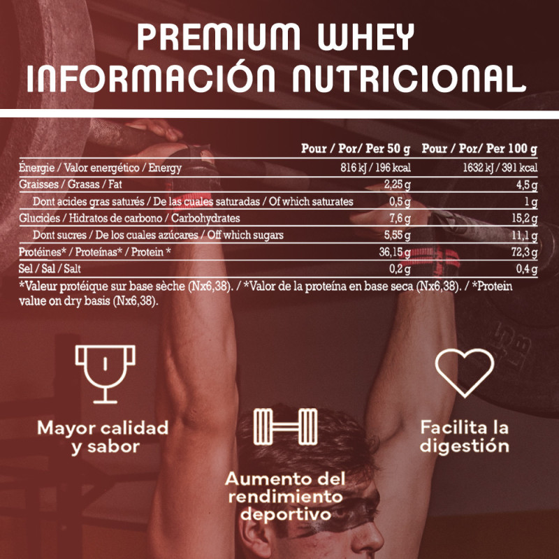 GN Nutrition Premium Whey 100% 2kg | Proteína Con Vitamina B6 y DigeZyme | Ideal para Deportistas