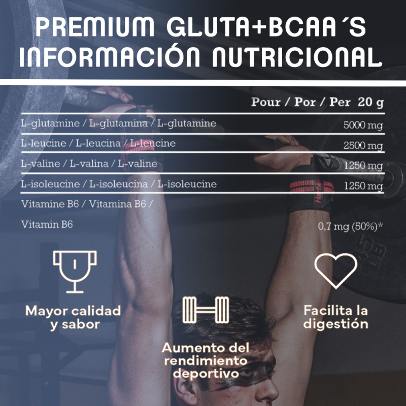 GN NUTRITION Premium Gluta + BCAA'S 600G