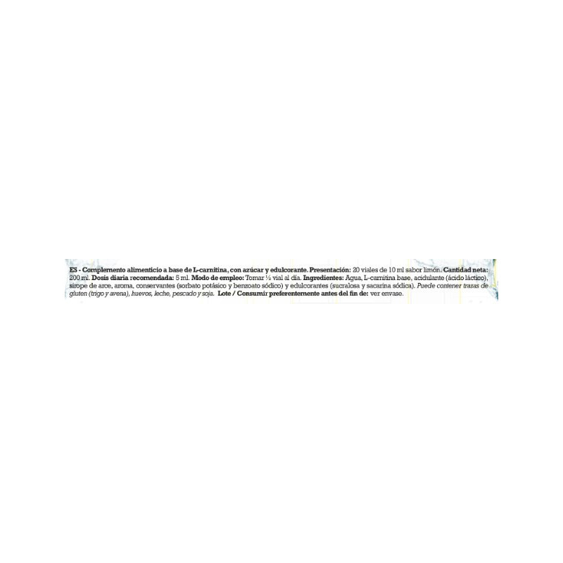 GN NUTRITION L-Carnitina 3000 Pack 20 viales x 10 ml