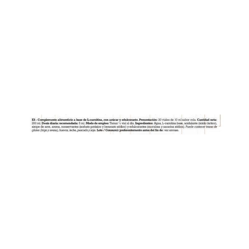 GN NUTRITION L-Carnitina 3000 Pack 20 viales x 10 ml