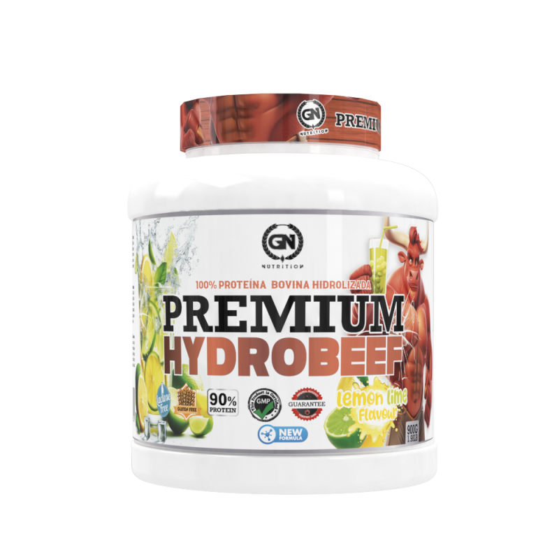GN NUTRITION HydroBeef Proteína Bovina Hidrolizada | 900 gramos | Vitamina B6 | Sin Gluten y Baja en Grasas