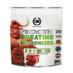GN NUTRITION Creatina Monohidrato 300 g | 100% Pura | Sin Gluten | Sabor Neutro | 3 g por Dosis| Mejora Fuerza y Rendimiento