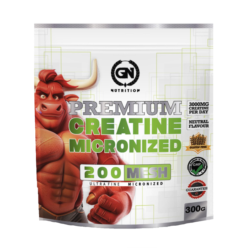 GN NUTRITION Creatina Monohidrato 300 g | 100% Pura | Sin Gluten | Sabor Neutro | 3 g por Dosis| Mejora Fuerza y Rendimiento