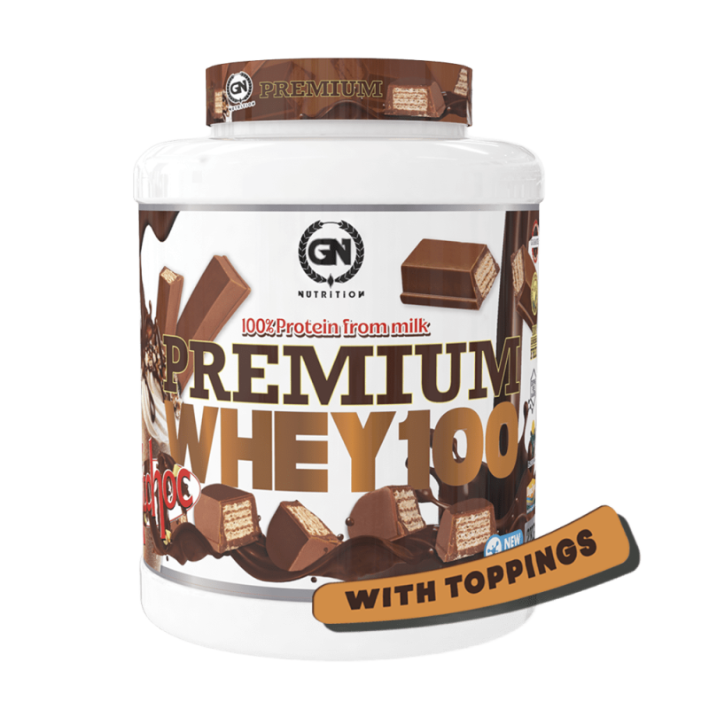 GN Nutrition Premium Whey 100% 2kg | Proteína Con Vitamina B6 y DigeZyme | Ideal para Deportistas
