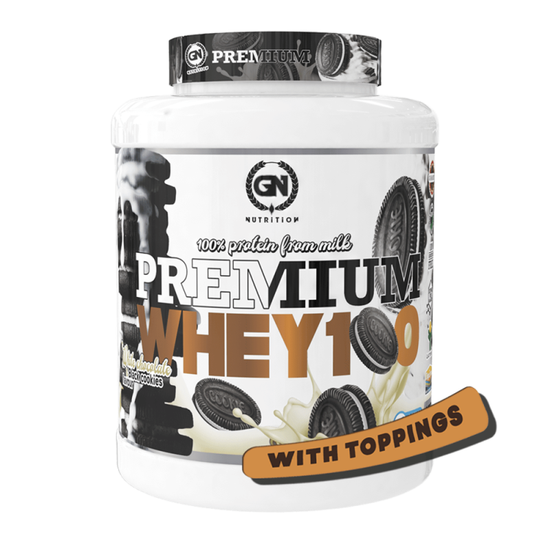 GN Nutrition Premium Whey 100% 2kg | Proteína Con Vitamina B6 y DigeZyme | Ideal para Deportistas