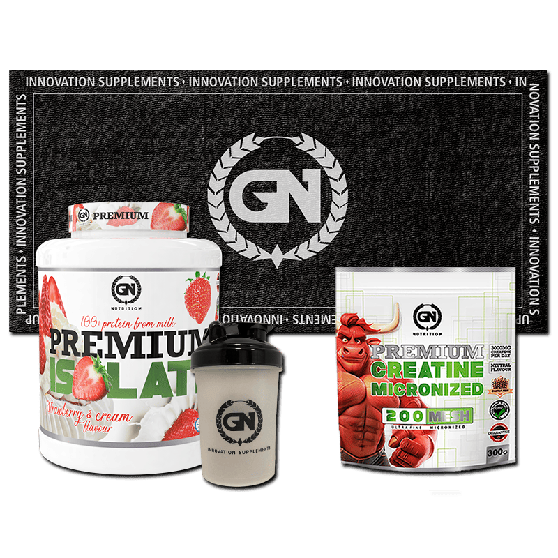 PACK GN: PREMIUM ISOLATE 2 KG + CREATINA MONOHIDRATO + SHAKER + TOALLA GN