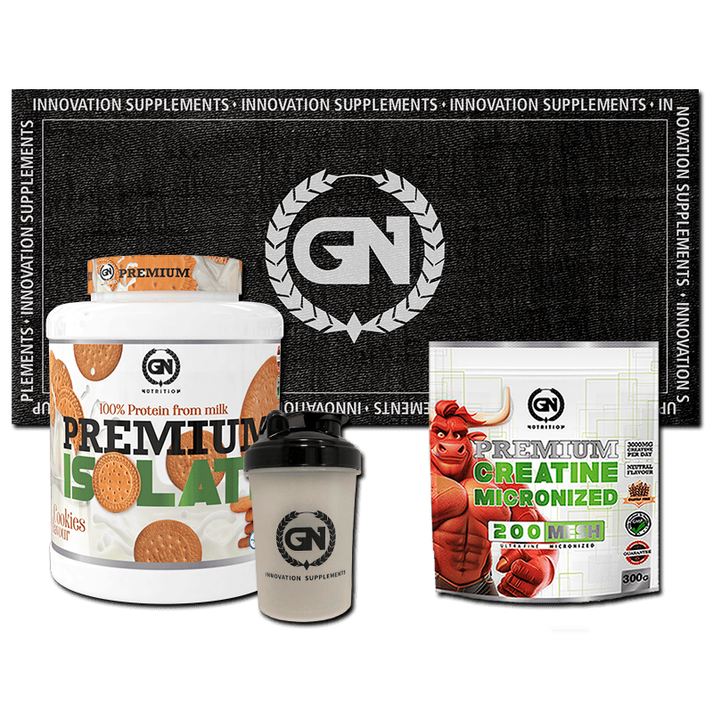 PACK GN: PREMIUM ISOLATE 2 KG + CREATINA MONOHIDRATO + SHAKER + TOALLA GN