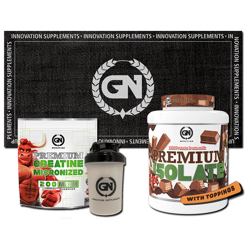 PACK GN: PREMIUM ISOLATE 2 KG + CREATINA MONOHIDRATO + SHAKER + TOALLA GN
