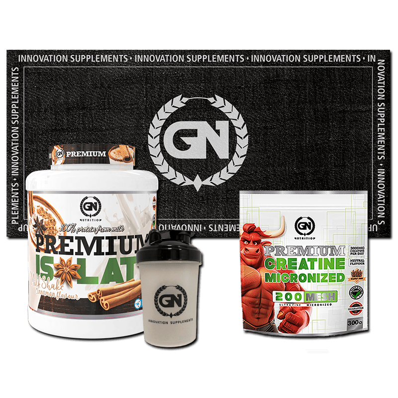 PACK GN: PREMIUM ISOLATE 2 KG + CREATINA MONOHIDRATO + SHAKER + TOALLA GN