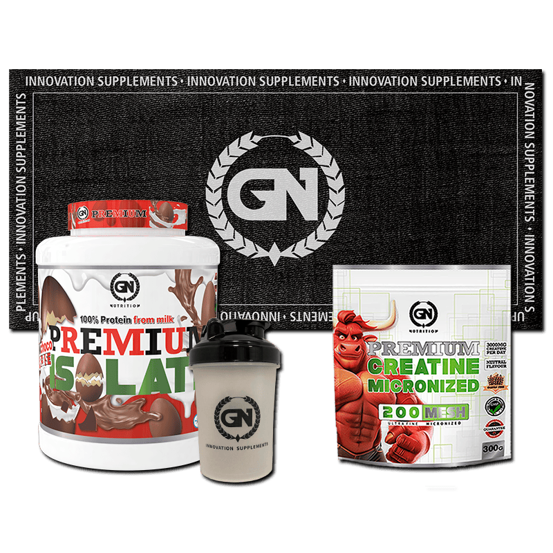 PACK GN: PREMIUM ISOLATE 2 KG + CREATINA MONOHIDRATO + SHAKER + TOALLA GN