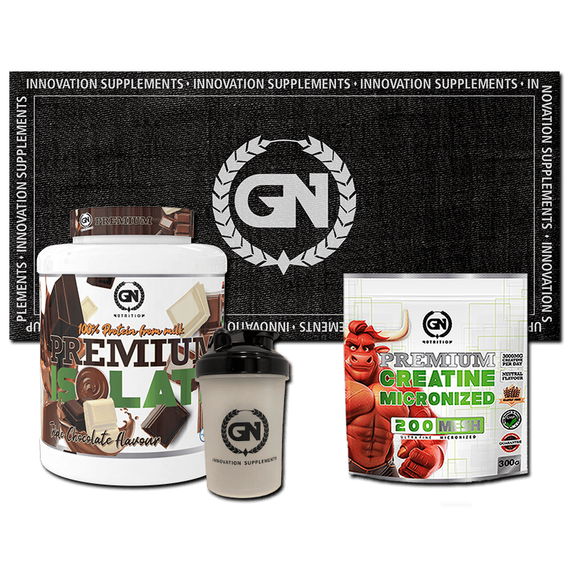 PACK GN: PREMIUM ISOLATE 2 KG + CREATINA MONOHIDRATO + SHAKER + TOALLA GN
