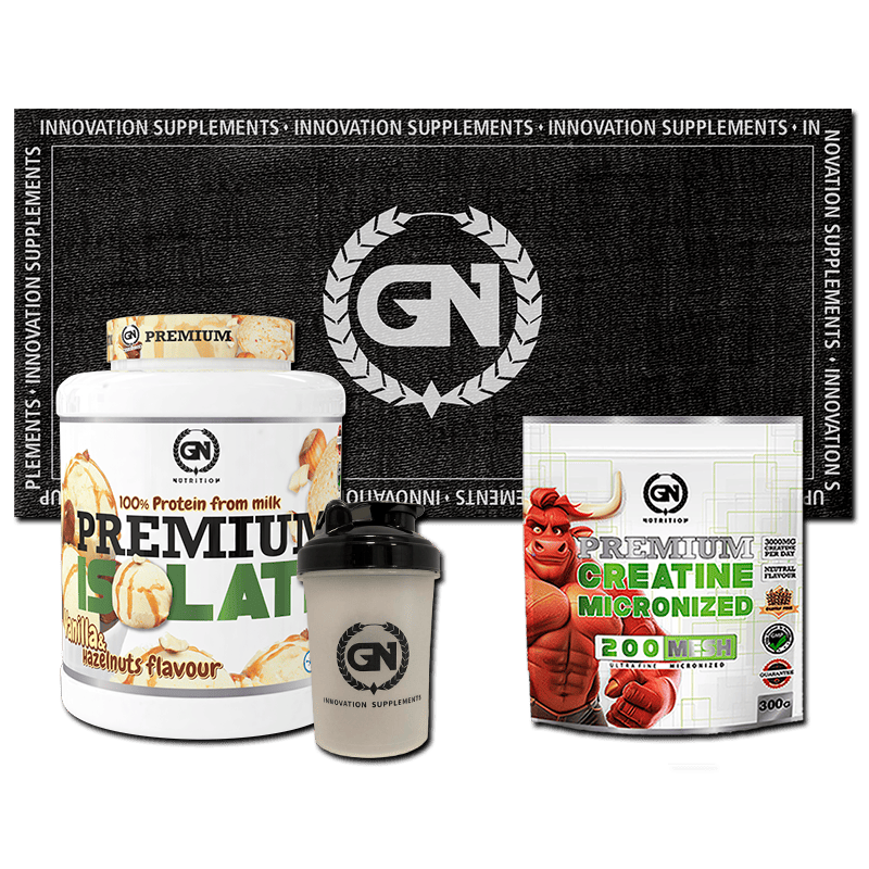 PACK GN: PREMIUM ISOLATE 2 KG + CREATINA MONOHIDRATO + SHAKER + TOALLA GN
