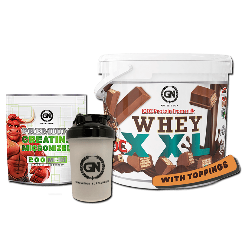 PACK GN: PREMIUM WHEY 4 KG + CREATINA MONOHIDRATO + SHAKER