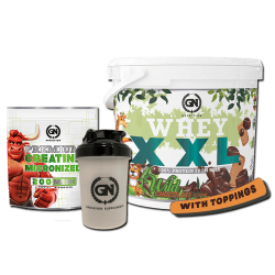 PACK GN: PREMIUM WHEY 4 KG + CREATINA MONOHIDRATO + SHAKER
