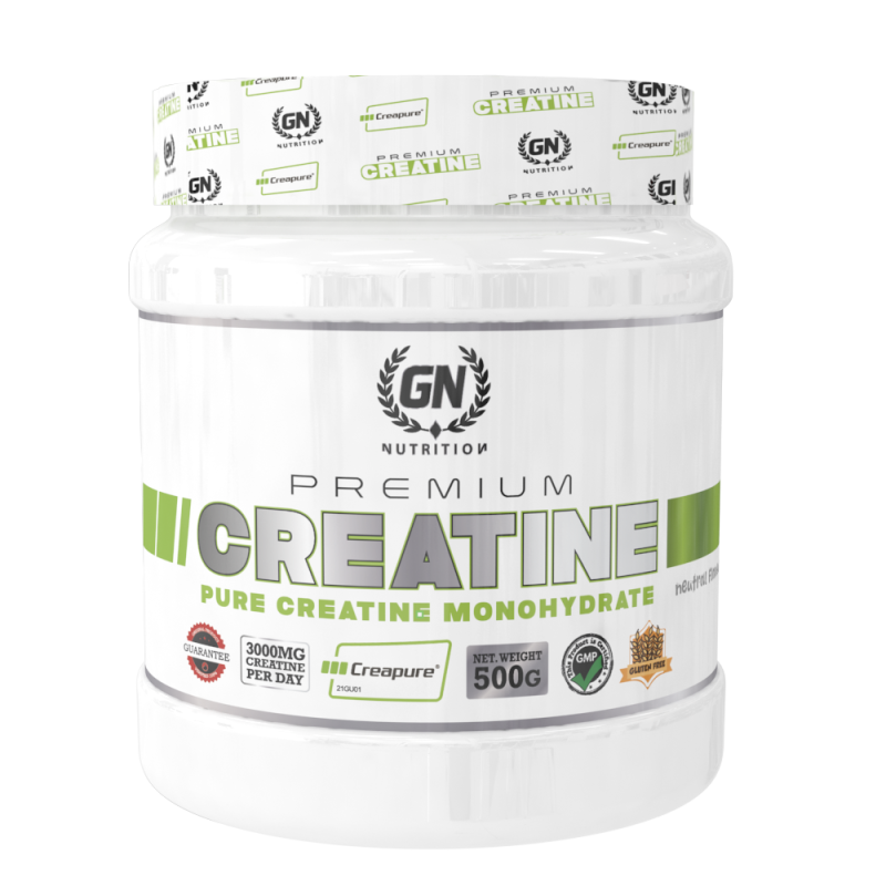 GN NUTRITION Premium Creatina Creapure 500G  | Sin Gluten