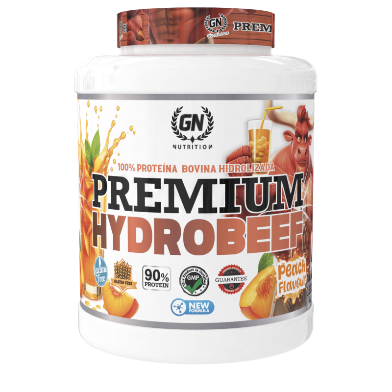GN NUTRITION HydroBeef Proteína Bovina Hidrolizada | 1,8 kg | Vitamina B6 | Sin Gluten y Baja en Grasas