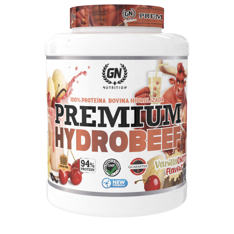 GN NUTRITION HydroBeef Proteína Bovina Hidrolizada | 1,8 kg | Vitamina B6 | Sin Gluten y Baja en Grasas