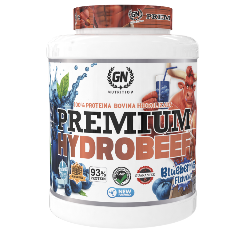 GN NUTRITION HydroBeef Proteína Bovina Hidrolizada | 1,8 kg | Vitamina B6 | Sin Gluten y Baja en Grasas