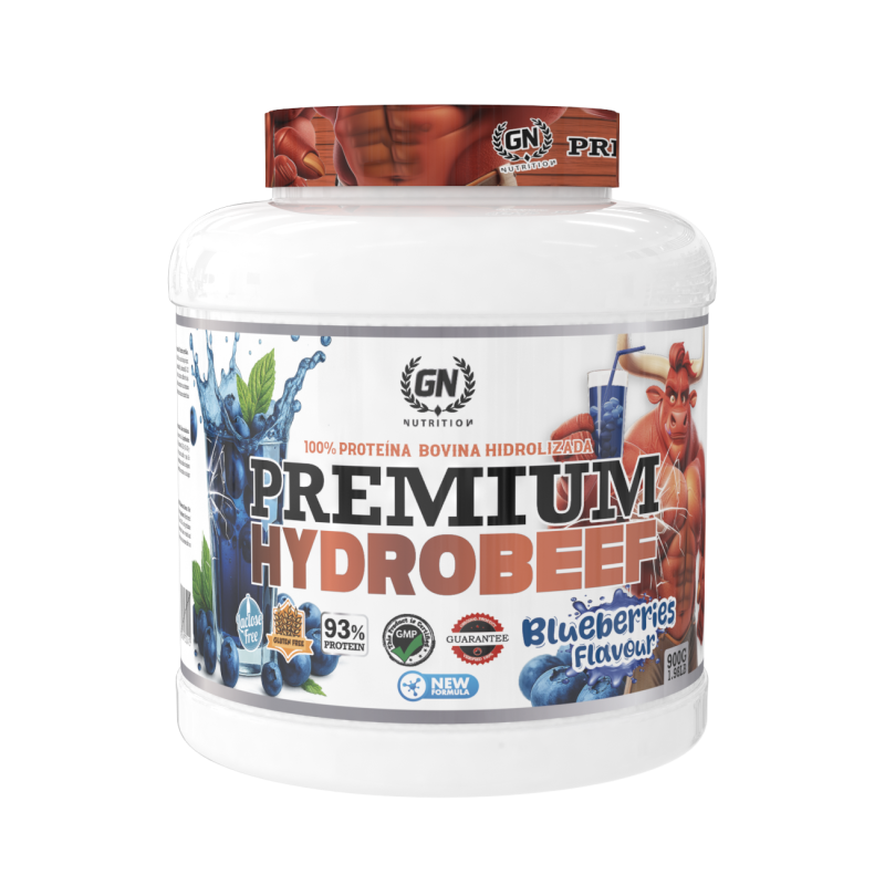 GN NUTRITION HydroBeef Proteína Bovina Hidrolizada | 900 gramos | Vitamina B6 | Sin Gluten y Baja en Grasas