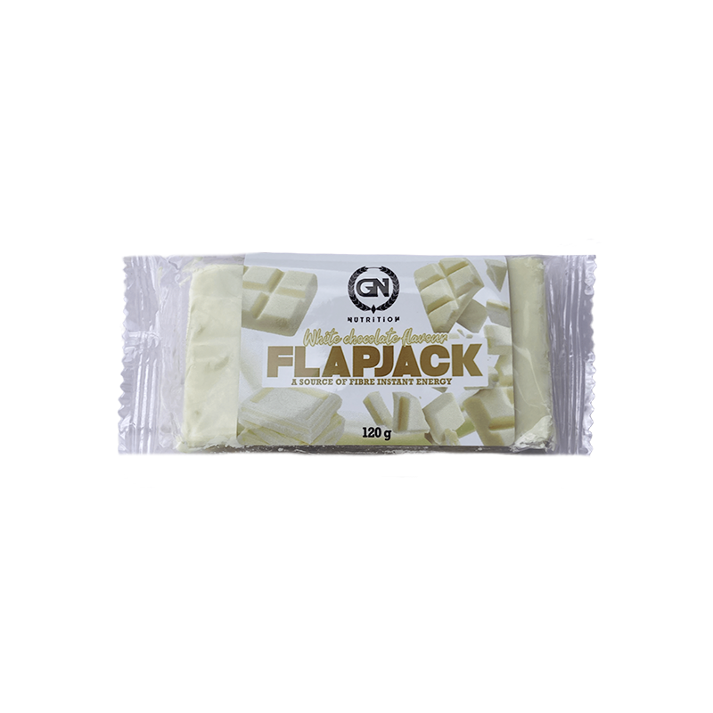 GN NUTRITION FLAPJACK - Sabor Chocolate Blanco - Barritas Energéticas de Avena