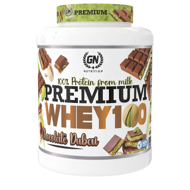 GN Nutrition Premium Whey 100% 2kg | Proteína Con Vitamina B6 y DigeZyme | Ideal para Deportistas