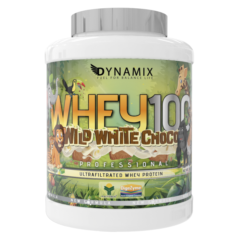 DYNAMIX Whey 100% Professional 2 Kg | Proteína de Suero de Leche con Vitamina B6 y Enzimas Digestivas