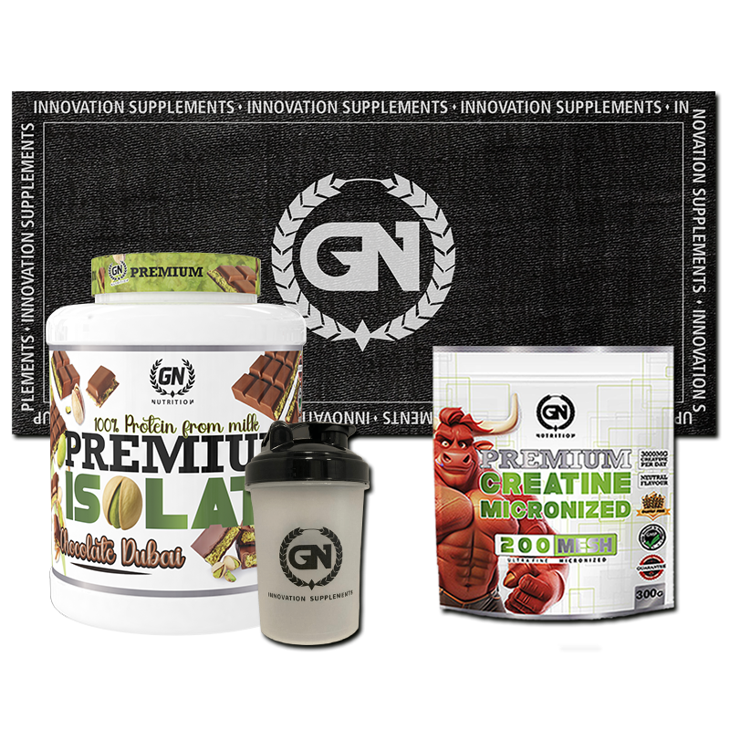 PACK GN: PREMIUM ISOLATE 2 KG + CREATINA MONOHIDRATO + SHAKER + TOALLA GN