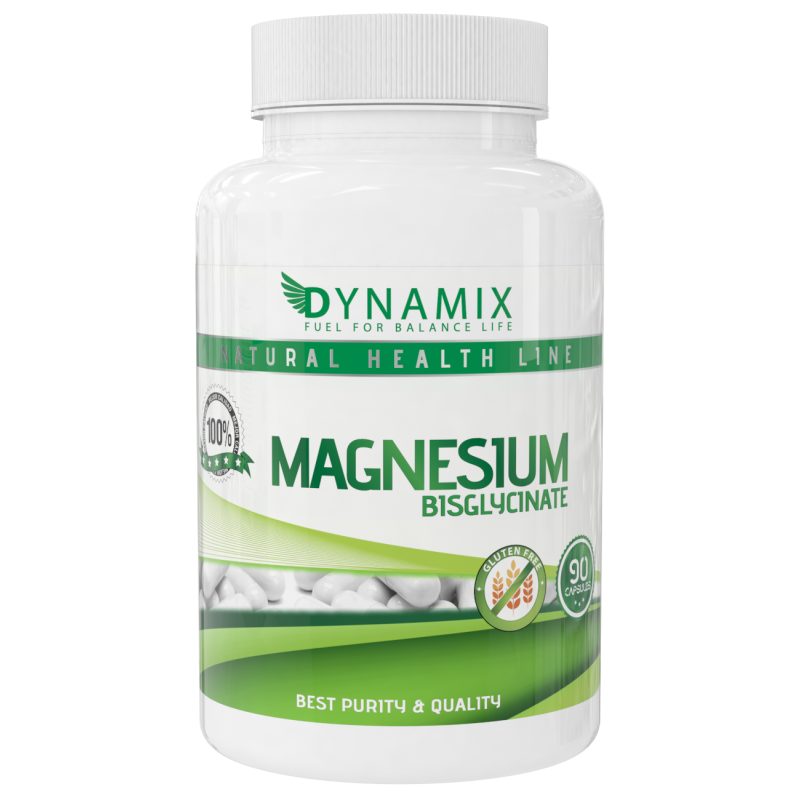 DYNAMIX Magnesio Bisglicinato - 90 Comprimidos – Alta Absorción y Máxima Pureza - Gluten Free
