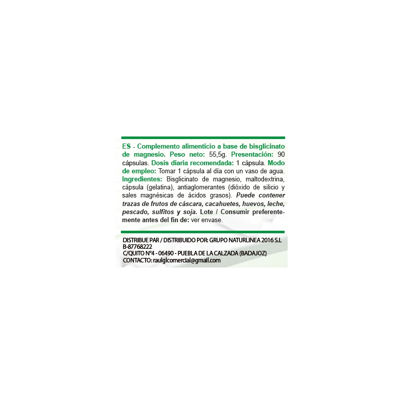 DYNAMIX Magnesio Bisglicinato - 90 Comprimidos – Alta Absorción y Máxima Pureza - Gluten Free