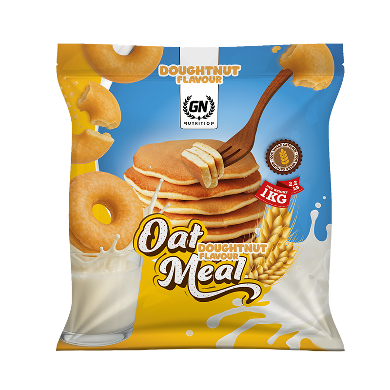 GN NUTRITION Harina de Avena 1 kg | Alto en Fibra, Bajo en Azúcar | Ideal para Batidos y Recetas