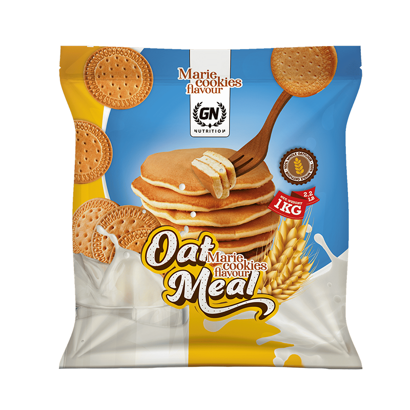 GN NUTRITION Harina de Avena 1 kg | Alto en Fibra, Bajo en Azúcar | Ideal para Batidos y Recetas