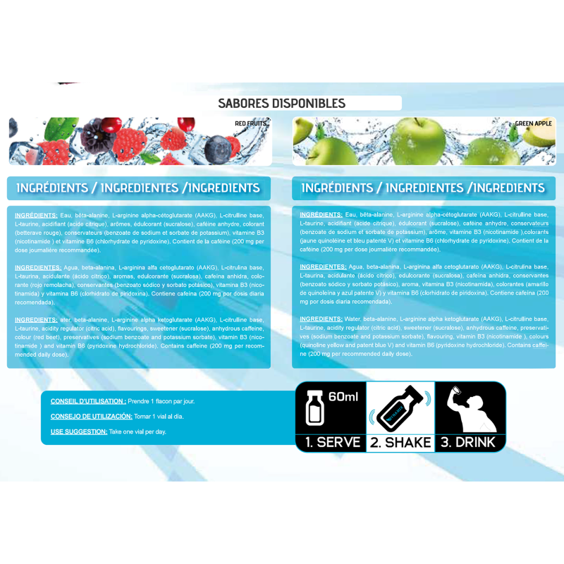 DYNAMIX Nitromix 5.0 Pack Pre-Entreno 20 viales x 60 ml