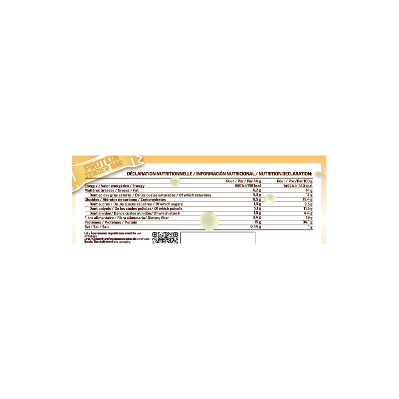 IOGENIX PROTEIN TENDER BAR 18 UNIDADES