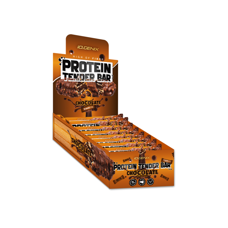 IOGENIX PROTEIN TENDER BAR 18 UNIDADES