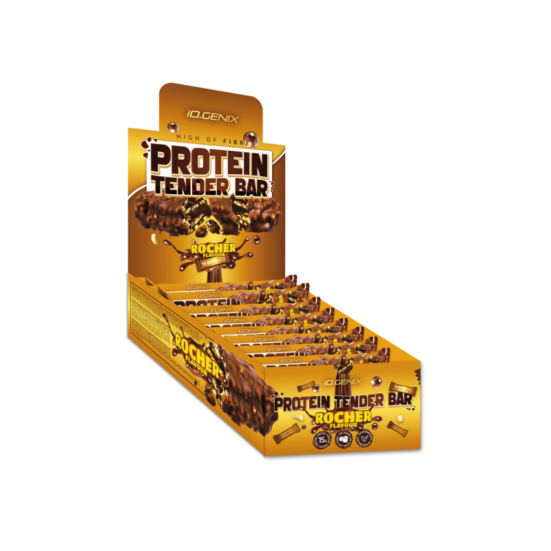 IOGENIX PROTEIN TENDER BAR 18 UNIDADES