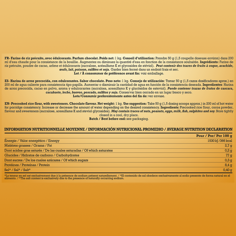 GN NUTRITION Crema de arroz - Rice Cream 1 kg